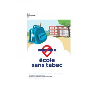 Affichage officiel " espaces sans tabac " 1 pièce(s) panneau rigide " école sans tabac " a4 - novap