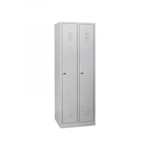 Vestiaire industrie propre 1 pièce(s) vestiaire industrie propre 2 cases 1800x600x500mm - gris - mobika