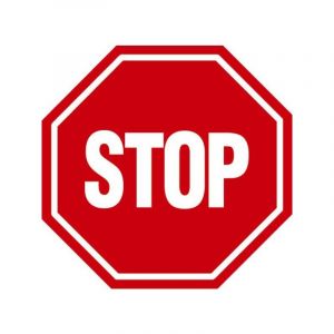 Disques d'interdiction disque &oslash;300 mm - circulation interdite 300 mm 1 paquet(s) de 5 pi&egrave;ce(s) stop non polystyr&egrave;ne choc - novap