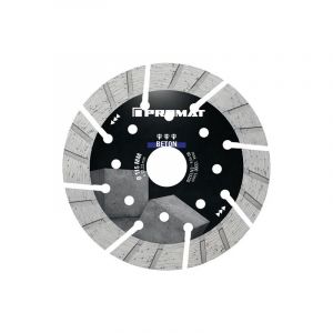 Disque à tronçonner diamant universel béton pro promat 1 pièce(s) disque tronçonner diamant univ béton pro ø350mm perç 25,4mm - promat
