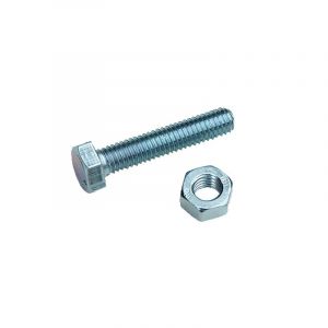 Boulon tête hexagonale classe 6.8 - acier zingué (sachet) boulon tête hexagonale m10 x 40 mm boulon tête hexagonale (h) 40 mm m10 mm acier, métal 1 vy