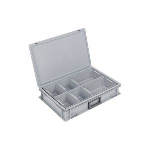 Coffrets en plastique lockweiler 1 pièce(s) coffrets en plastique l600xl400xh133 mm pp 1 poignée - lockweiler