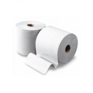 Bobines &agrave; d&eacute;vidage central 450 formats blanc rouleau pour distributeur 450 1 pack(s) de 6 bobine(s) bobines d'essuyage ouate 450 formats 18,5 x 24 cm