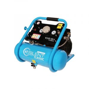 Compresseur silent classic 10/6 sh 6l 9,9 m³/h 1 pièce(s) 16.4 kg 8 bar 6 litre(s) 1.5 cv 64 dba fixe compresseur silent classic 10/6 sh 6l 9,9 m³/h 9