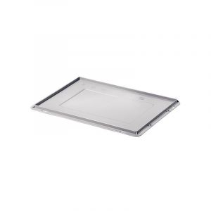 Couvercles caisse plastique polypropylène 1 pièce(s) couvercle à charnière 600 x 400 mm - setam