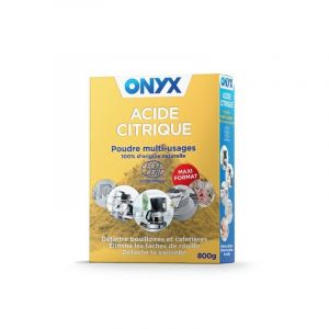 Acide citrique multi-usages acide citrique multi-usages 1 bo&icirc;te(s) de 0.8 kilogramme(s) acide citrique 0.8 kg - onyx