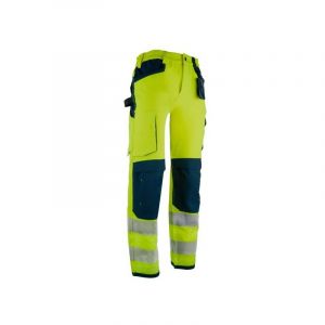 Pantalon haute visibilit&eacute; fiord 200 - 300 g 7 et plus pantalon 4xl 1 pi&egrave;ce(s) polyamide / &eacute;lasthanne , polyester recycl&eacute; classe 1, classe 2 bleu, jaun