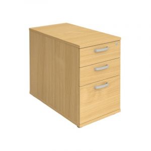 Caisson de bureau h&ecirc;tre 48 kg 1 pi&egrave;ce(s) 430 mm 800 mm 730 mm 2 tiroirs + 1 dossiers suspendus m&eacute;lamin&eacute; h&ecirc;tre fixe caisson fixe 2 tiroirs + 1 ds 430 x