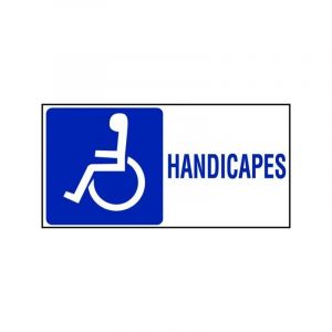 Plaque rigide handicapé plaque - handicapés 960 x 480 mm 1 paquet(s) de 3 pièce(s) - novap