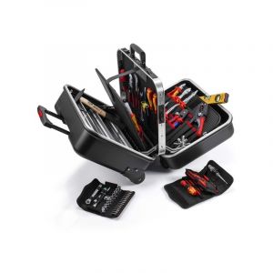 Valise de 63 outils big twin pour électricien 1 coffret(s) de 63 pièce(s) valise à outils big twin à roulettes pour électricien - knipex werk
