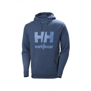 Sweat-shirt &agrave; capuche classic logo 200 - 300 g entre 1 et 3 bleu coton / polyester xs sweat 1 pi&egrave;ce(s) sweat-shirt capuche classic logo bleu txs - hel