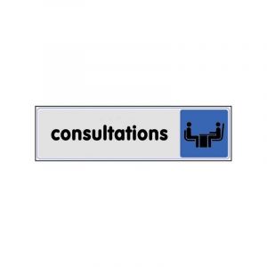 Plaquettes signal&eacute;tiques plaquette signal&eacute;tique - consultations 1 pi&egrave;ce(s) - novap