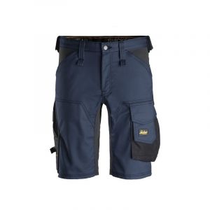 Short de travail allround 200 - 300 g entre 4 et 6 bleu 36 bermuda 1 pi&egrave;ce(s) coton / polyester, &eacute;lasthanne short allround stretch marine t36 - snicke