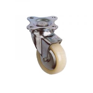 Roulette s&eacute;rie unic plastique blanc rouletteunic pp b &oslash; 40 &agrave; platine pivot 40 mm 1 pi&egrave;ce(s) non pivotante &oelig;il - prodif somec rhones alpes