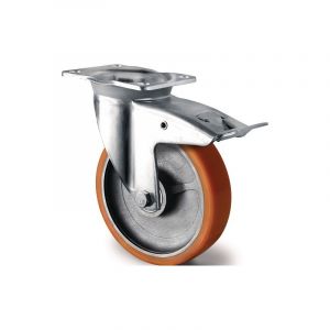 Roulette pivotante de charge lourde tecwerk 1 pi&egrave;ce(s) roulette pivotante de charge lourde &oslash; roue 125 mm capacit&eacute; de charge 700 kg - tecwerk