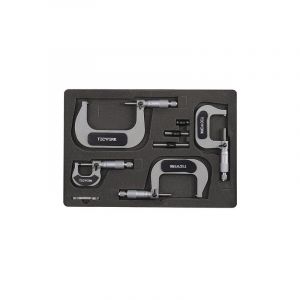 Jeu de micromètres d'extérieur din 863/1 0-100 mm 1 pièce(s) jeu de micromètres d'extérieur din 863/1 0-100 mm - tecwerk