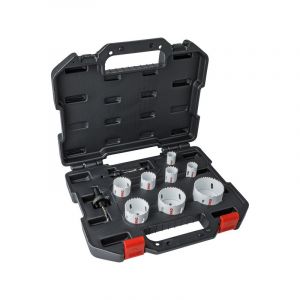 Coffret de scies trépans bimétal hss m42 coffret de scies trépans bimetal 42800 acier, aluminium - métaux non-ferreux, inox , plastique , polyvalent 1