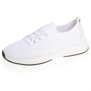 Isotoner - Baskets Confort Femme slip-on &agrave; lacets Blanc