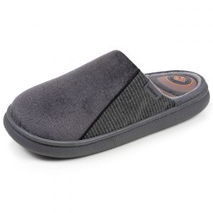 Isotoner - Chaussons mules Homme BLOUP Gris chin&eacute;
