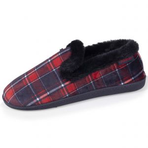 Isotoner - Chaussons charentaises fourr&eacute;es Femme Tartan