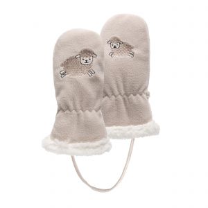 Isotoner - Moufles Enfant 2/4 ans polaire Mouton Beige