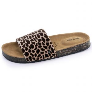 Isotoner - Chaussons mules Femme Girafe