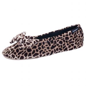Isotoner - Chaussons ballerines Femme Noeud Girafe