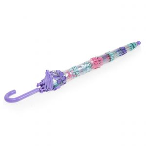 Isotoner - Parapluie Enfant transparent PVC/Papillons