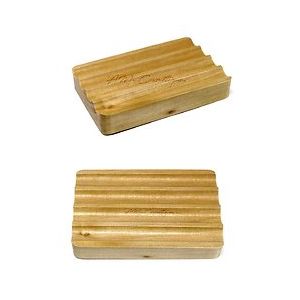 Porte-savon Ondulé en bois d'hemu pour faire sécher son savon