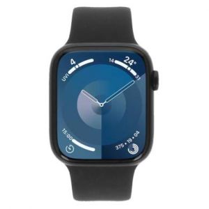 Apple Watch Series 9 GPS 45mm Aluminium bleu de minuit Bracelet Sport bleu de minuit S/M - tr&egrave;s bon &eacute;tat - extras