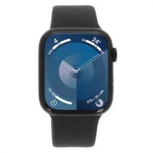 Apple Watch Series 9 GPS 45mm Aluminium bleu de minuit Bracelet Sport bleu de minuit M/L - bon &eacute;tat - extras