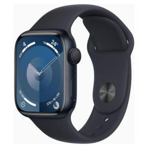 Apple Watch Series 9 GPS 41mm Aluminium bleu de minuit Bracelet Sport bleu de minuit S/M - tr&egrave;s bon &eacute;tat - extras