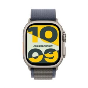 Apple Watch Ultra 2 GPS + Cellular 49mm titane Boucle Alpine bleu S - bon &eacute;tat - extras