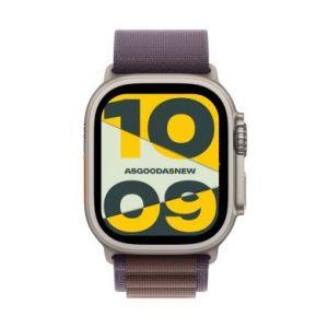 Apple Watch Ultra 2 GPS + Cellular 49mm titane Boucle Alpine indigo L - très bon état - extras