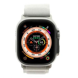 Apple Watch Ultra GPS + Cellular 49mm titane Boucle Alpine lumi&egrave;re stellaire S - tr&egrave;s bon &eacute;tat - extras