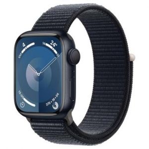 Apple Watch Series 9 GPS 41mm Aluminium bleu de minuit Boucle Sport bleu de minuit - bon &eacute;tat - extras