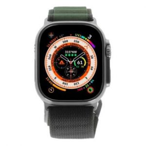 Apple Watch Ultra GPS + Cellular 49mm titane Boucle Alpine vert S - comme neuf - extras