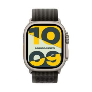 Apple Watch Ultra GPS + Cellular 49mm titane Boucle Trail noir/gris M/L - bon &eacute;tat - extras