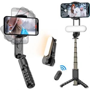 Stabilisateur motorisé + perche pour selfie noir KOOLSTAR