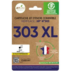 Cartouche d'encre compatible noir 303 XL JETLINE