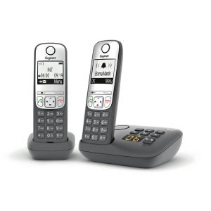 Téléphone fixe sans fil avec répondeur - A635A Duo - Anthracite GIGASET