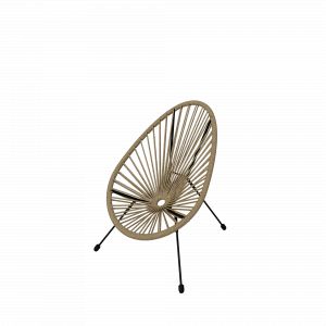 Fauteuil de jardin naturel enfant Acapulco HYBA