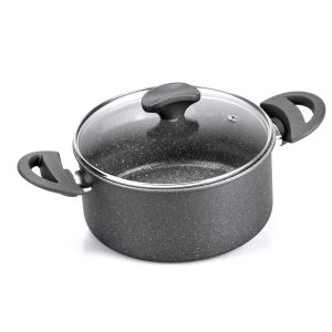 Faitout 3,5L 20cm Aluminium Revêtement Anti-adhésif Tous Feux Dont Induction Avec Couvercle CARREFOUR HOME