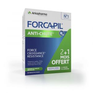 Forcapil anti-chute 2 mois + 1 mois 90 comprimés