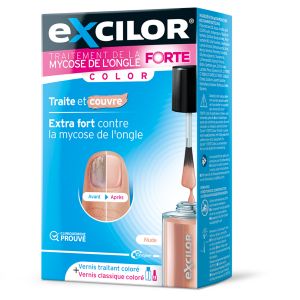 Excilor Forte Color Traitement de la Mycose de l'Ongle 30ml Nude