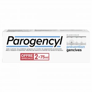 Parogencyl Dentifrice prévention gencives blancheur lot 2x75ml