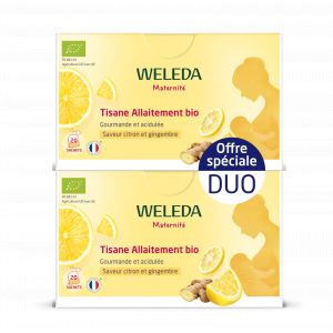 Weleda Duo tisane allaitement Bio citron gingembre - 2x20 sachets