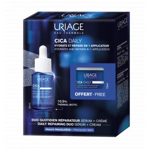 Uriage Coffret Cica Daily S&eacute;rum 30ml + Concentr&eacute; de Cr&egrave;me 15ml offert