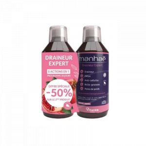 Manhaé Draineur Brûleur Lot de 2 x 500ml