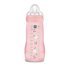 MAM Biberon Easy Active Color&eacute; - 330ml - Berry- T&eacute;tine D&eacute;bit X
